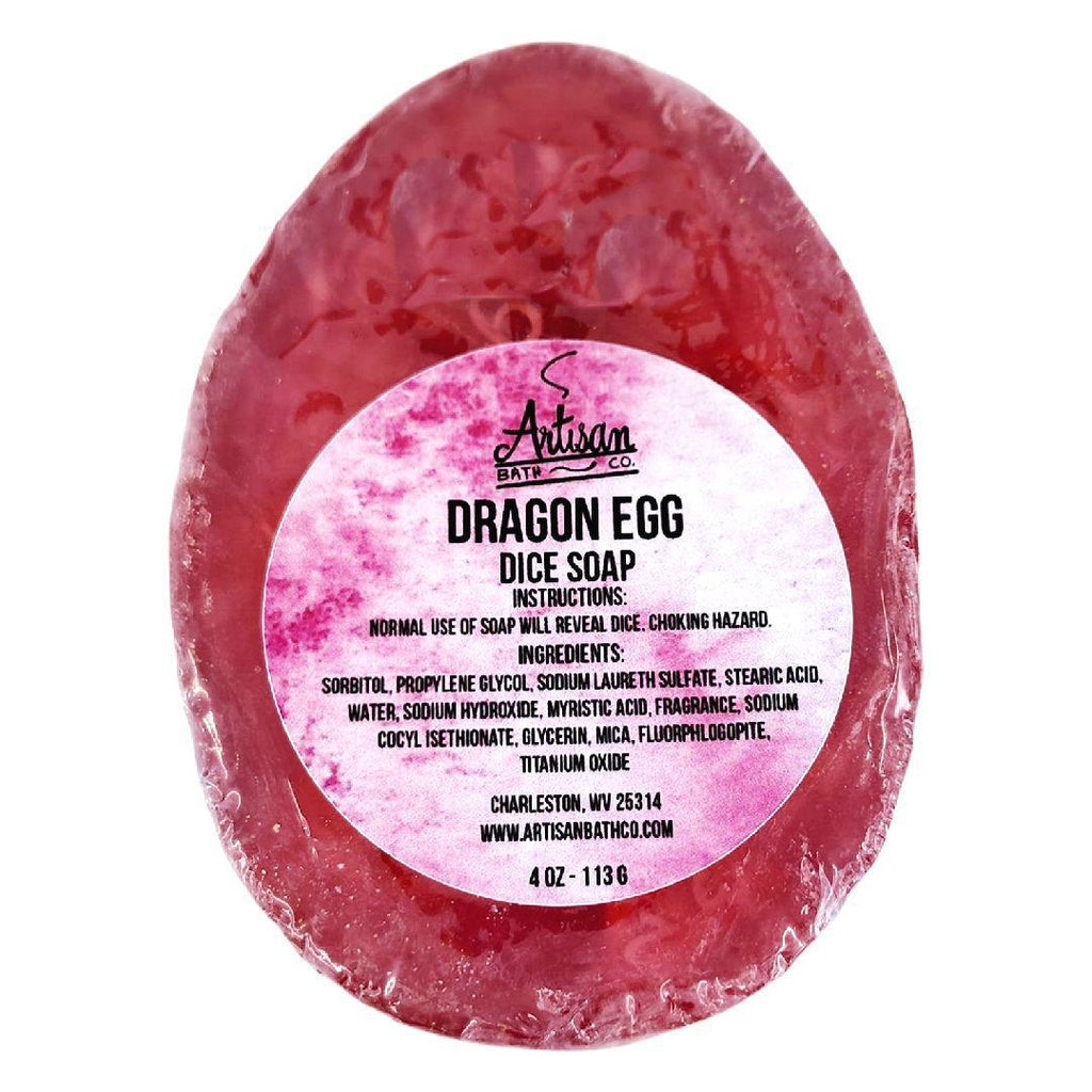 Soap - Dragon Egg with Dice (Pink) by Artisan Bath Co.