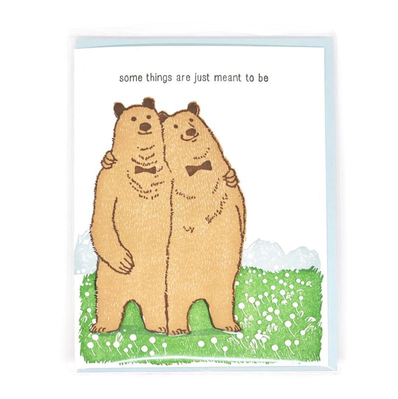 Card - Wedding - Bears Meant To Be by Ilee Papergoods