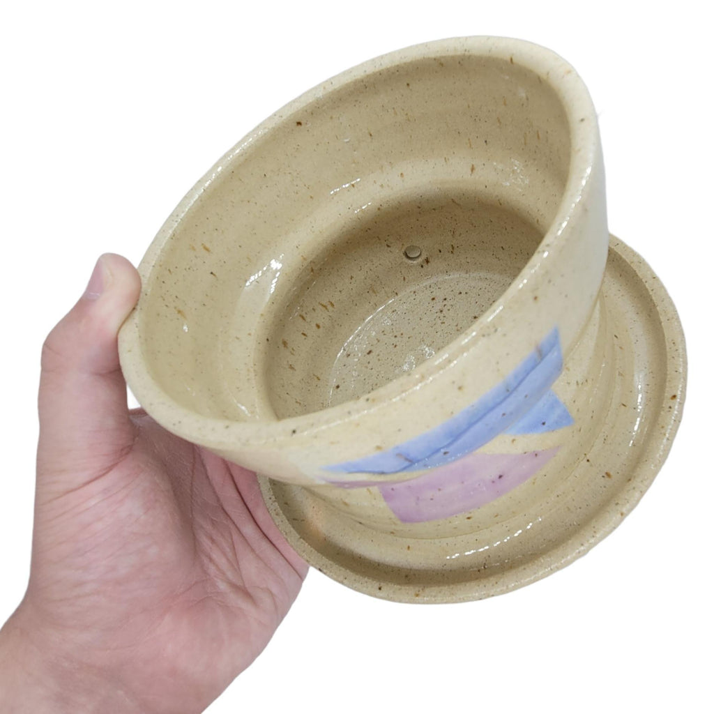 Medium Planter with Saucer by Siera Matsuo Ceramics