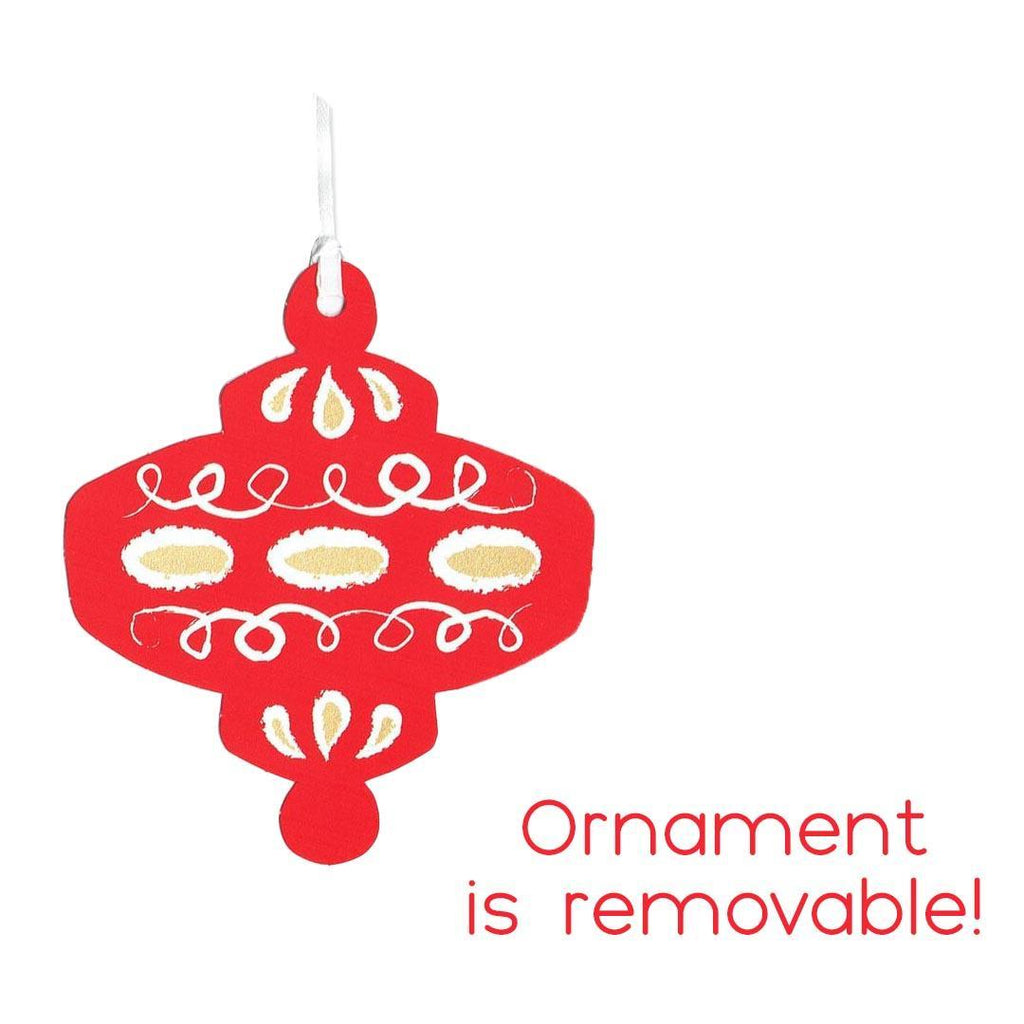 Card - Holiday - Red Ornament by Orange Twist