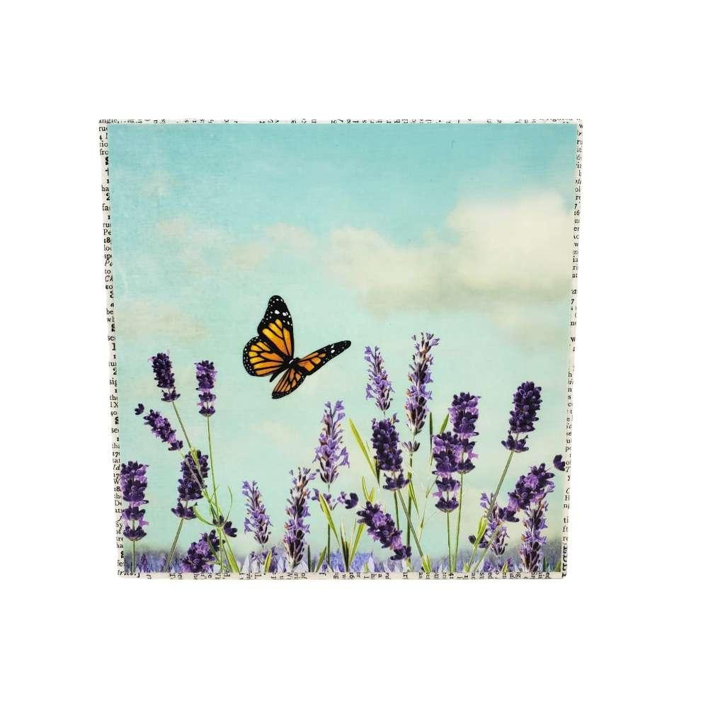 Art Block - Lavender Butterfly by MKC Photography