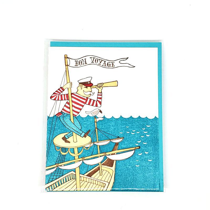 Card - Good Luck - Sailor Bon Voyage by Ilee Papergoods