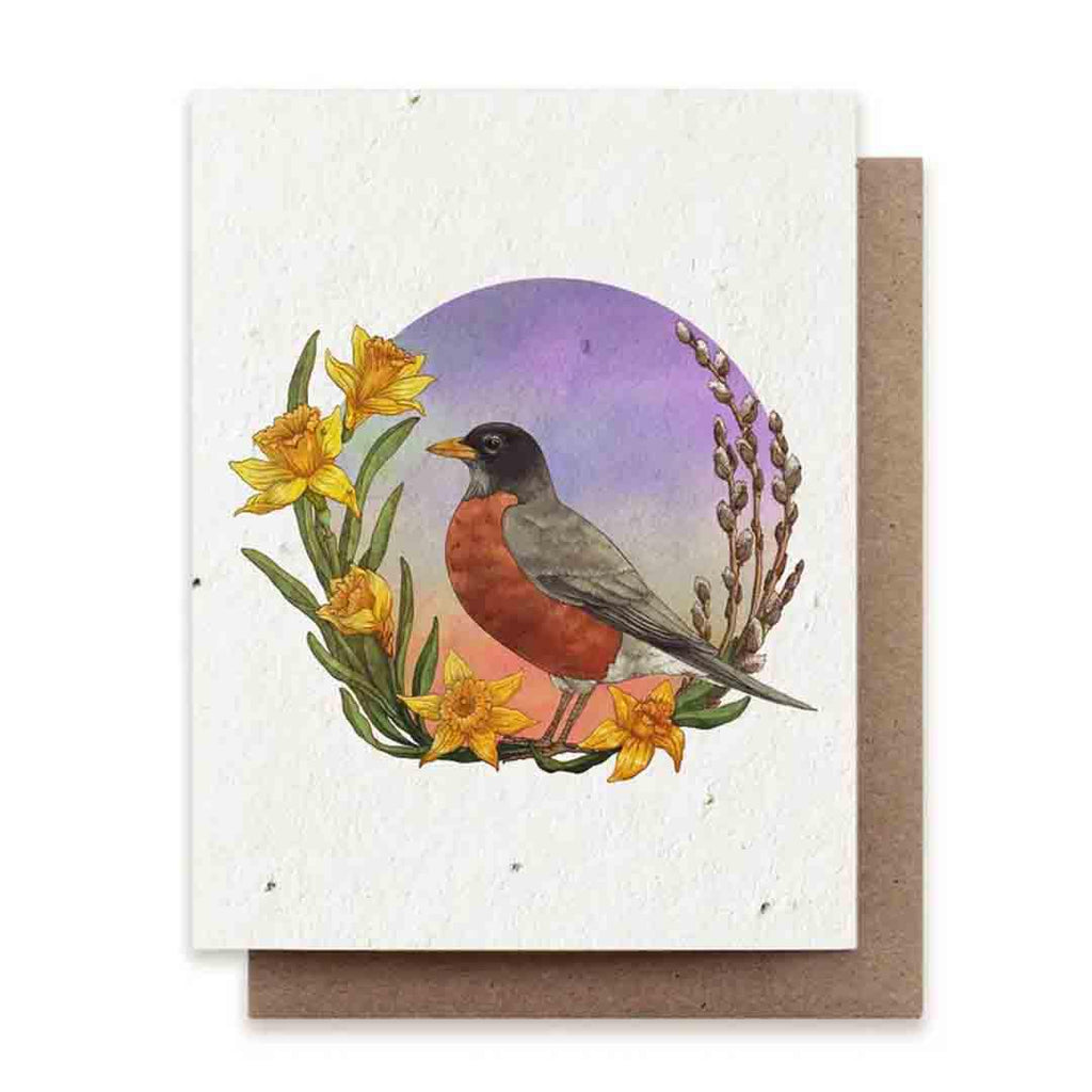 Card Set of 8 - Birds of the Season Plantable Cards by Small Victories (formerly The Bower Studio)