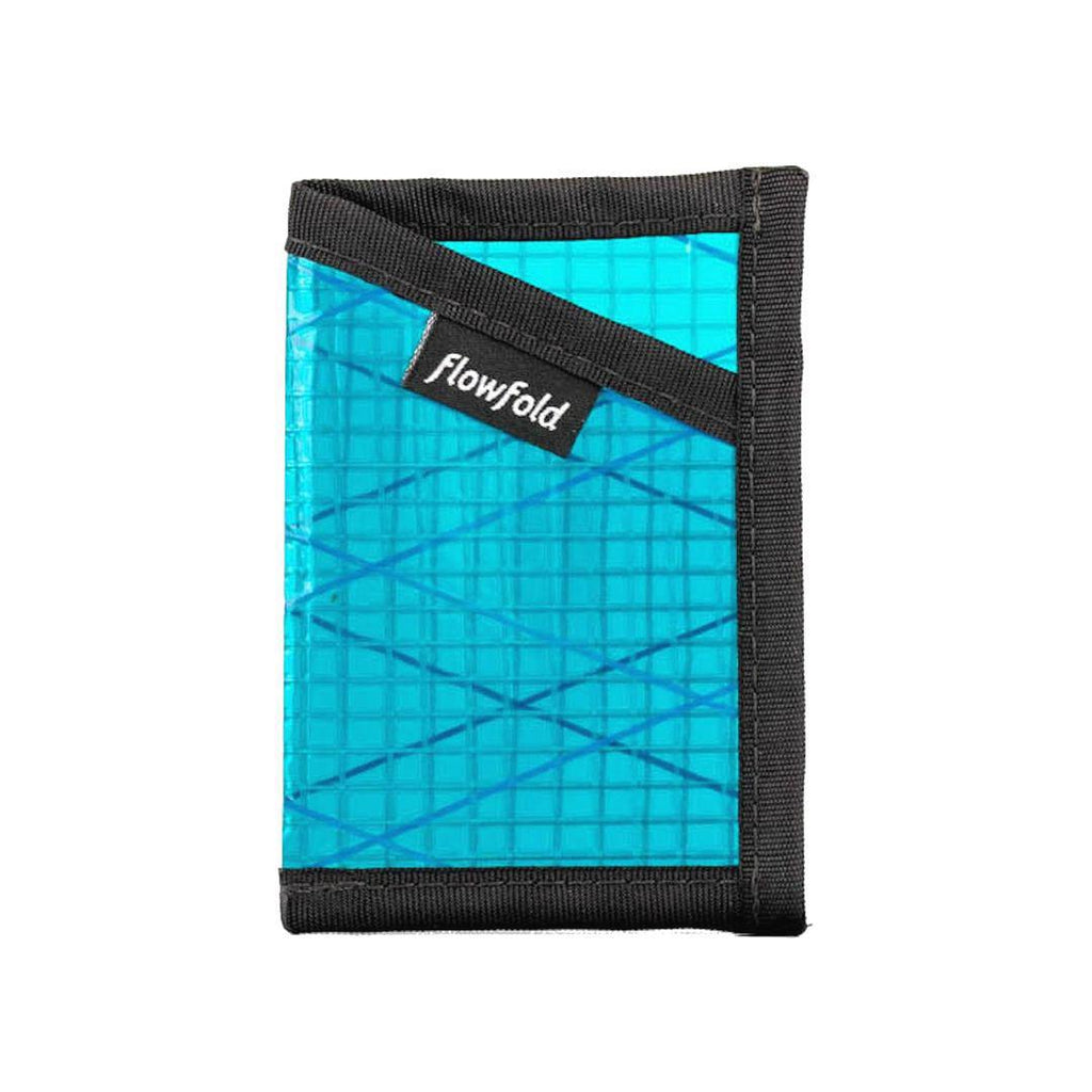 Wallet - Minimalist Card Holder - Cyan - by Flowfold