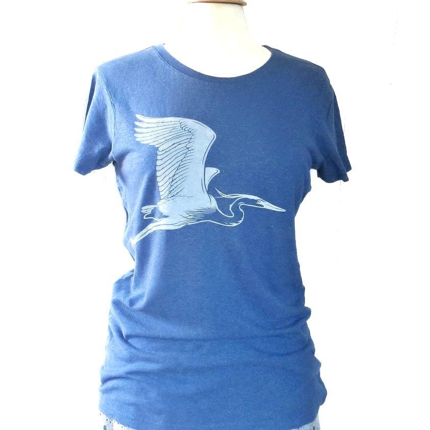 Short Sleeve - Blue Heron Hemp and Organic Cotton by Uzura