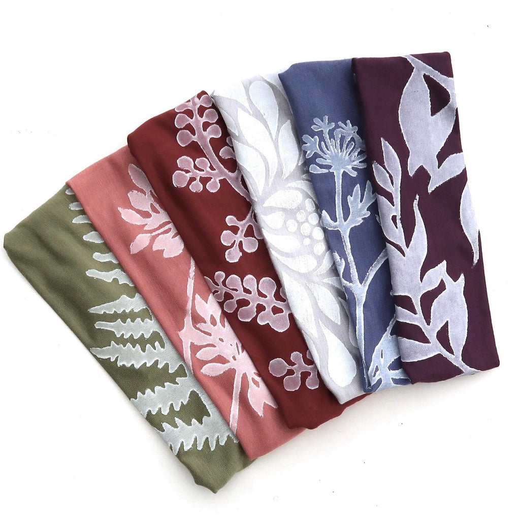 Headbands - White Ink - Assorted Colors and Designs by Windsparrow Studio