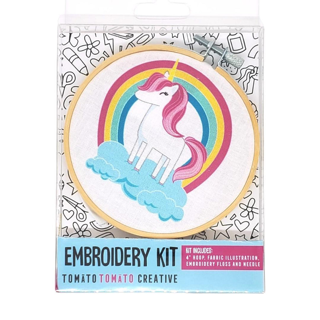 Embroidery Kit - Rainbow Unicorn by Tomato Tomato Creative