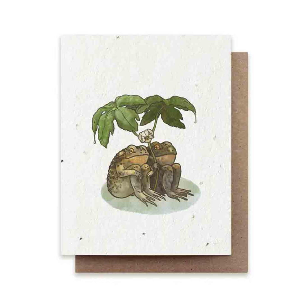 Card - Two Toads Together Plantable Herb Card by Small Victories (formerly The Bower Studio)