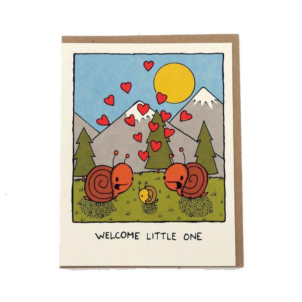 Card - Baby - Welcome Little One by Everyday Balloons Print Shop