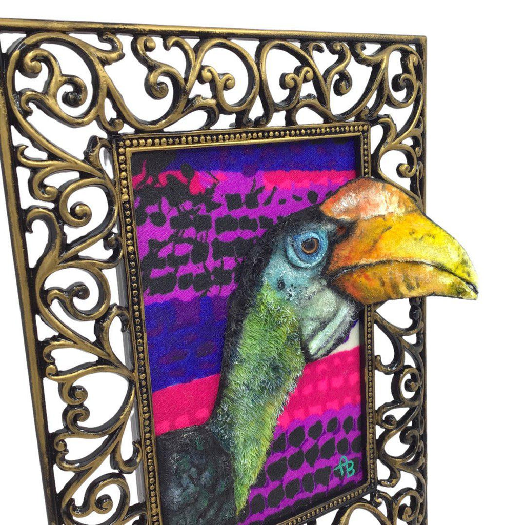 Applique Art - Hornbill by Alise Giddens of Chubby Bunny