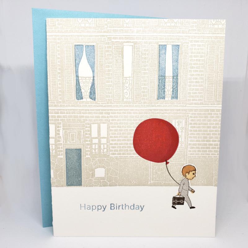 Card - Birthday - Red Balloon Happy Birthday by Ilee Papergoods
