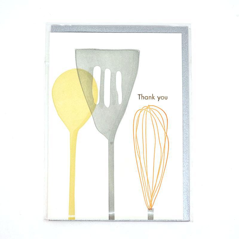 Card - Thank You - Utensils Thank You by Ilee Papergoods