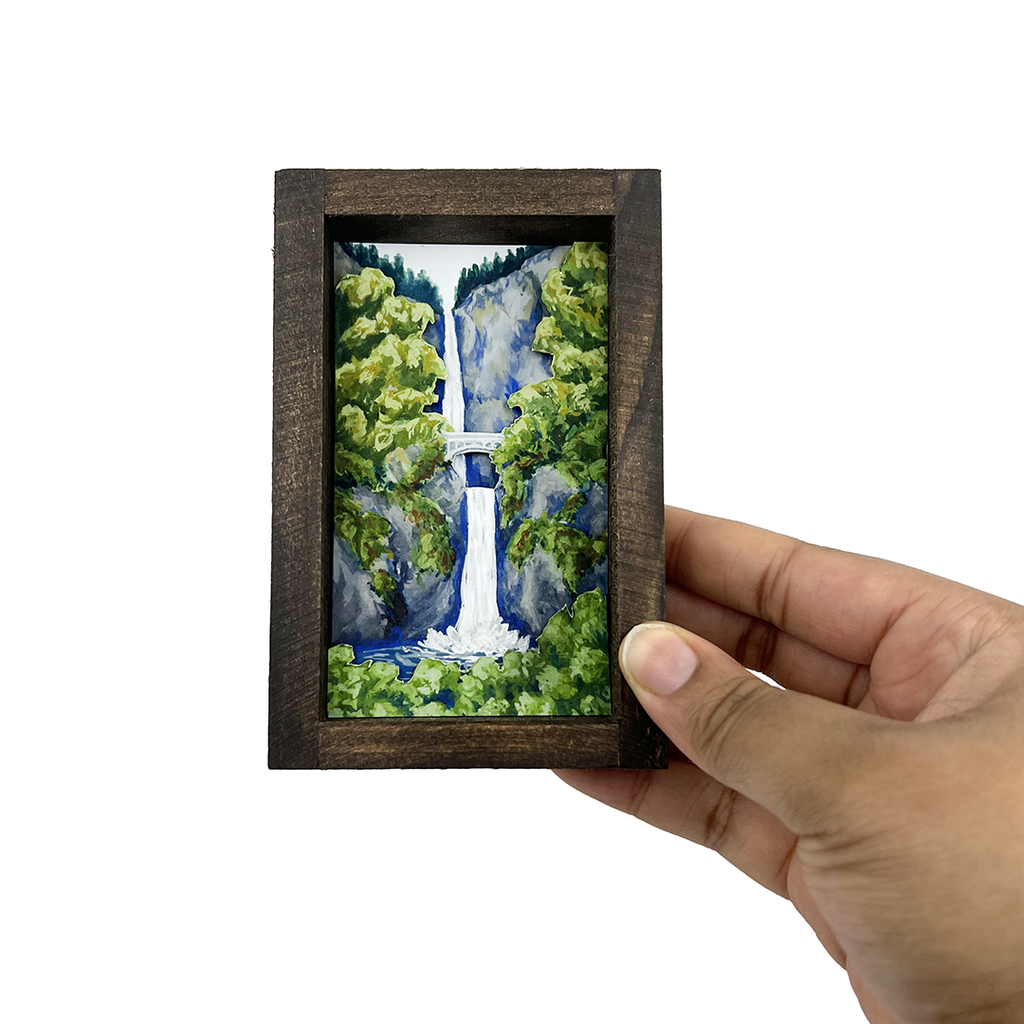 Diorama - Multnomah Falls by Lizzy Gass