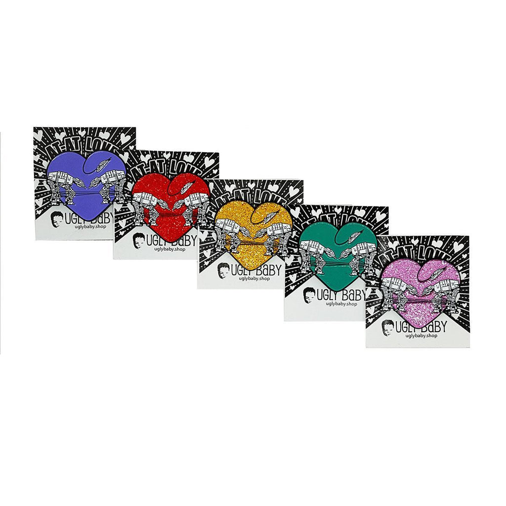 Enamel Pin - Love AT-AT First Sight (Assorted Colors) by Ugly Baby