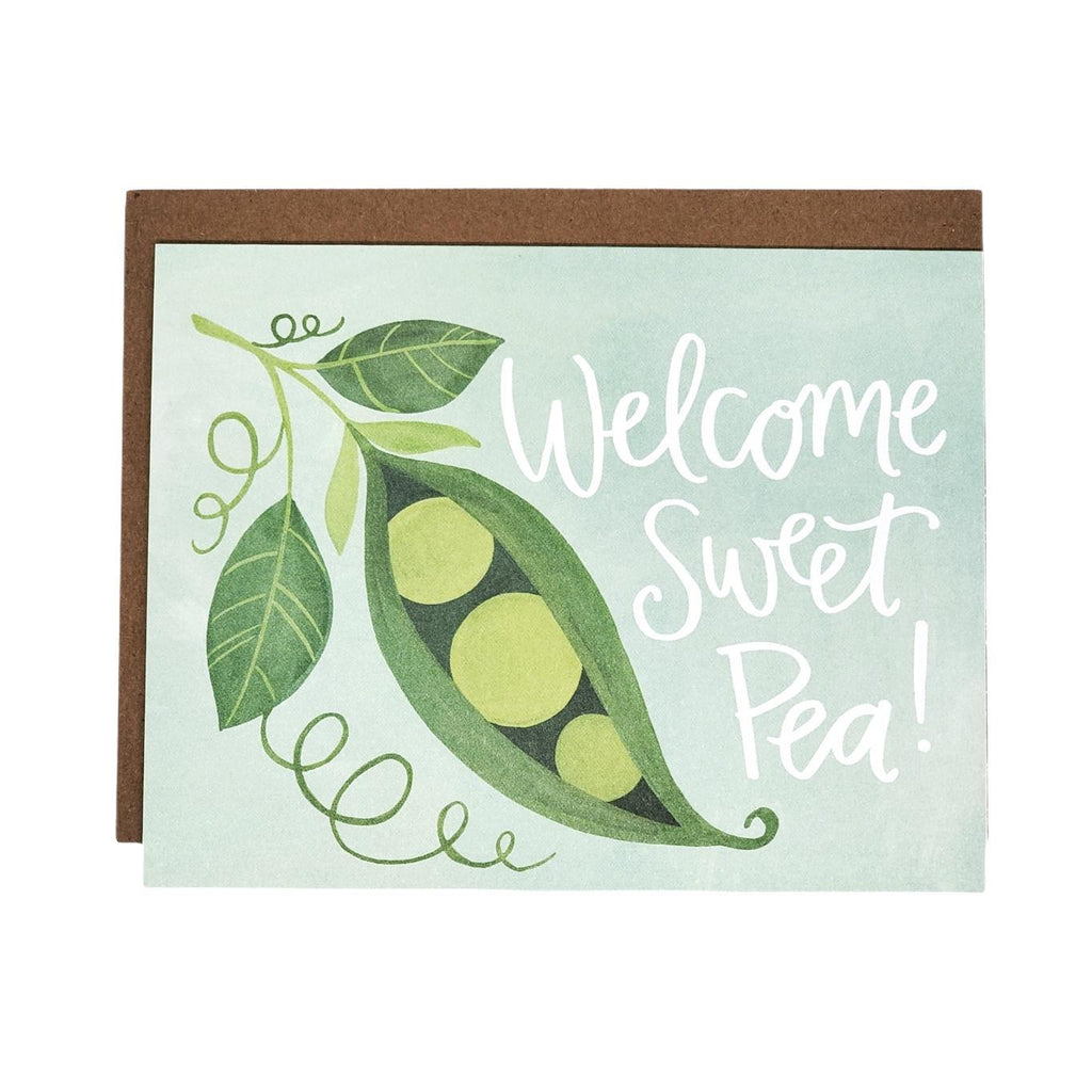 Card - Baby - Welcome Sweet Pea by 1Canoe2