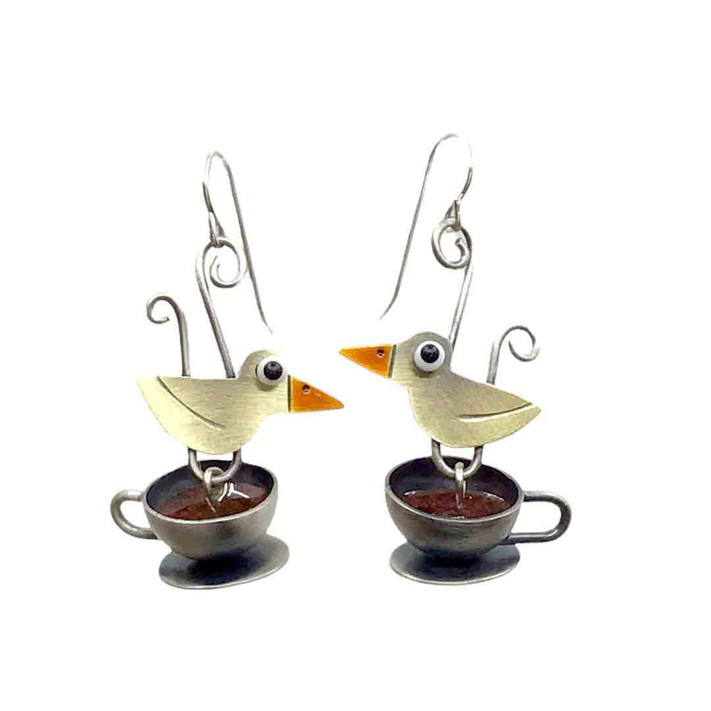 Earrings - Tea for Two by Chickenscratch