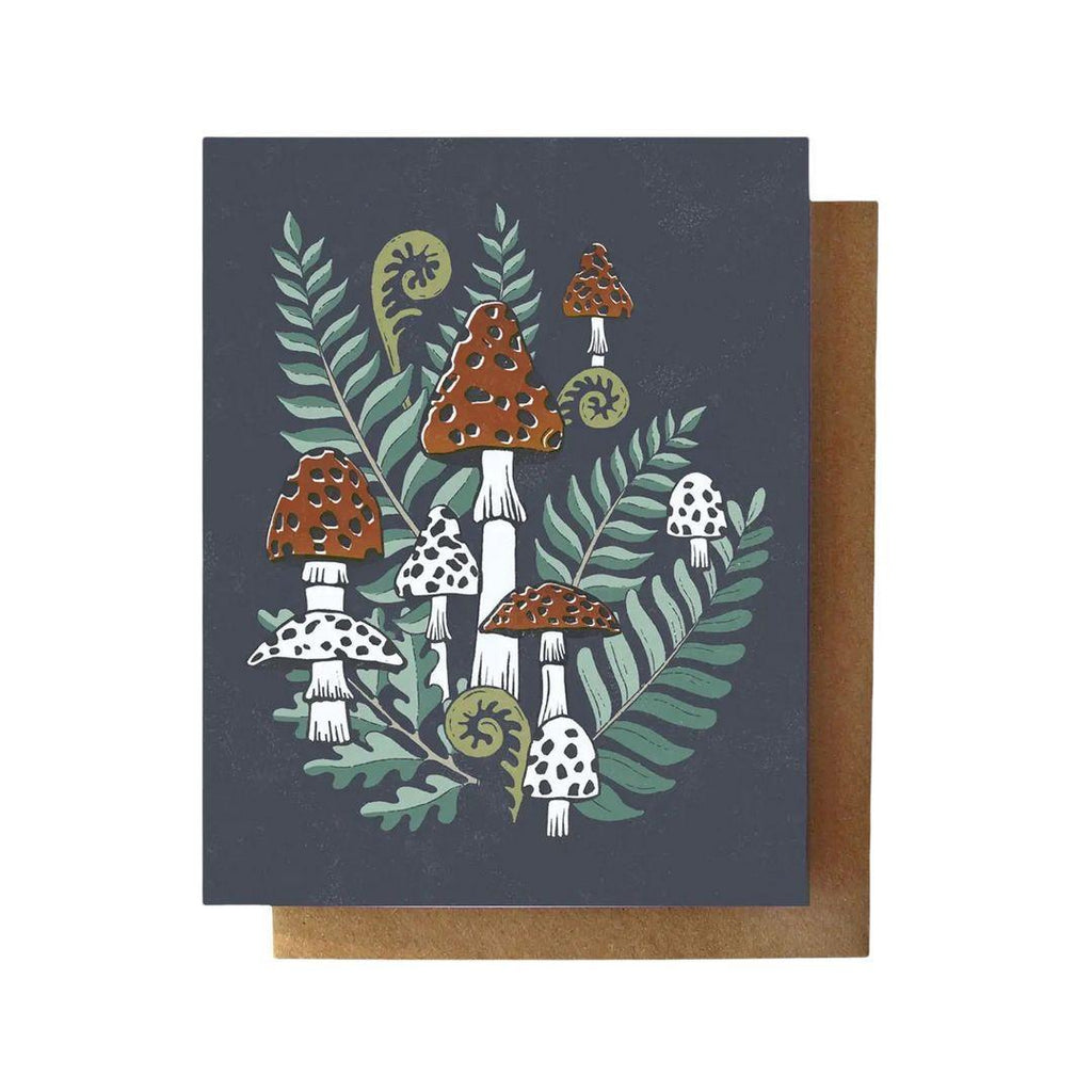Card - All Occasion - Ferns and Toadstools by Root and Branch Paper Co.