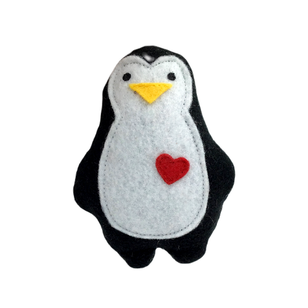 Ornament - Penguin (Black White) by Happy Groundhog Studio