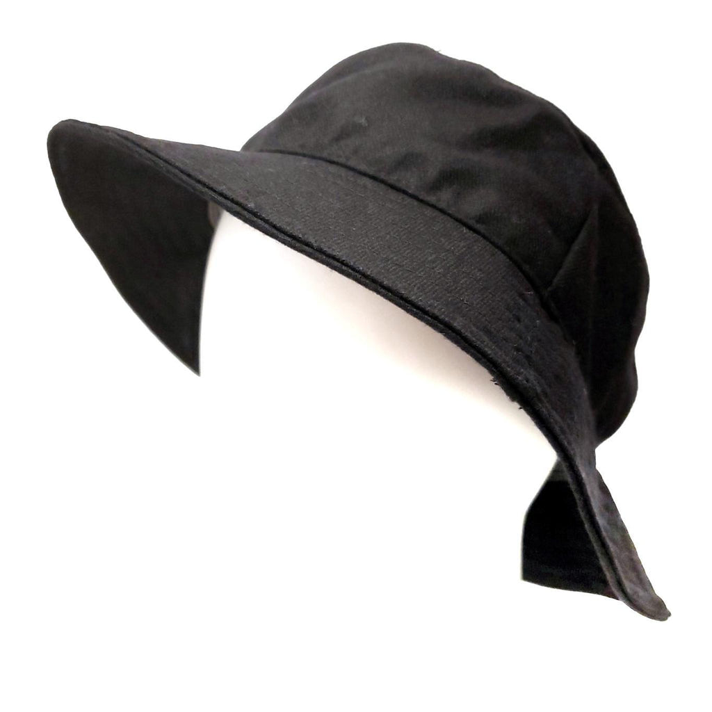Adult Hat - Premium Wool Bucket Hat (Small/Medium) in Solid Black by Hats for Healing