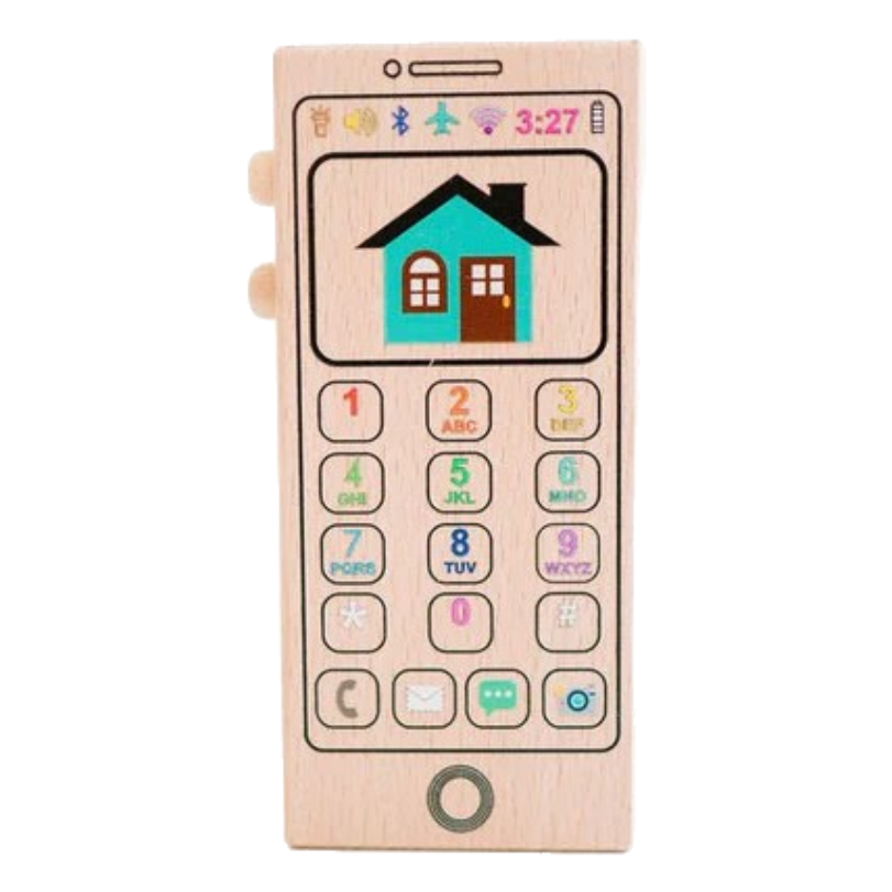 Wooden Toy - Colorful Phone by Bannor Toys