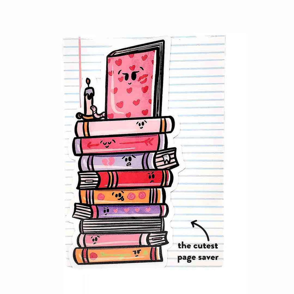 Bookmark - Romance Books Stack by Millie Paper Co