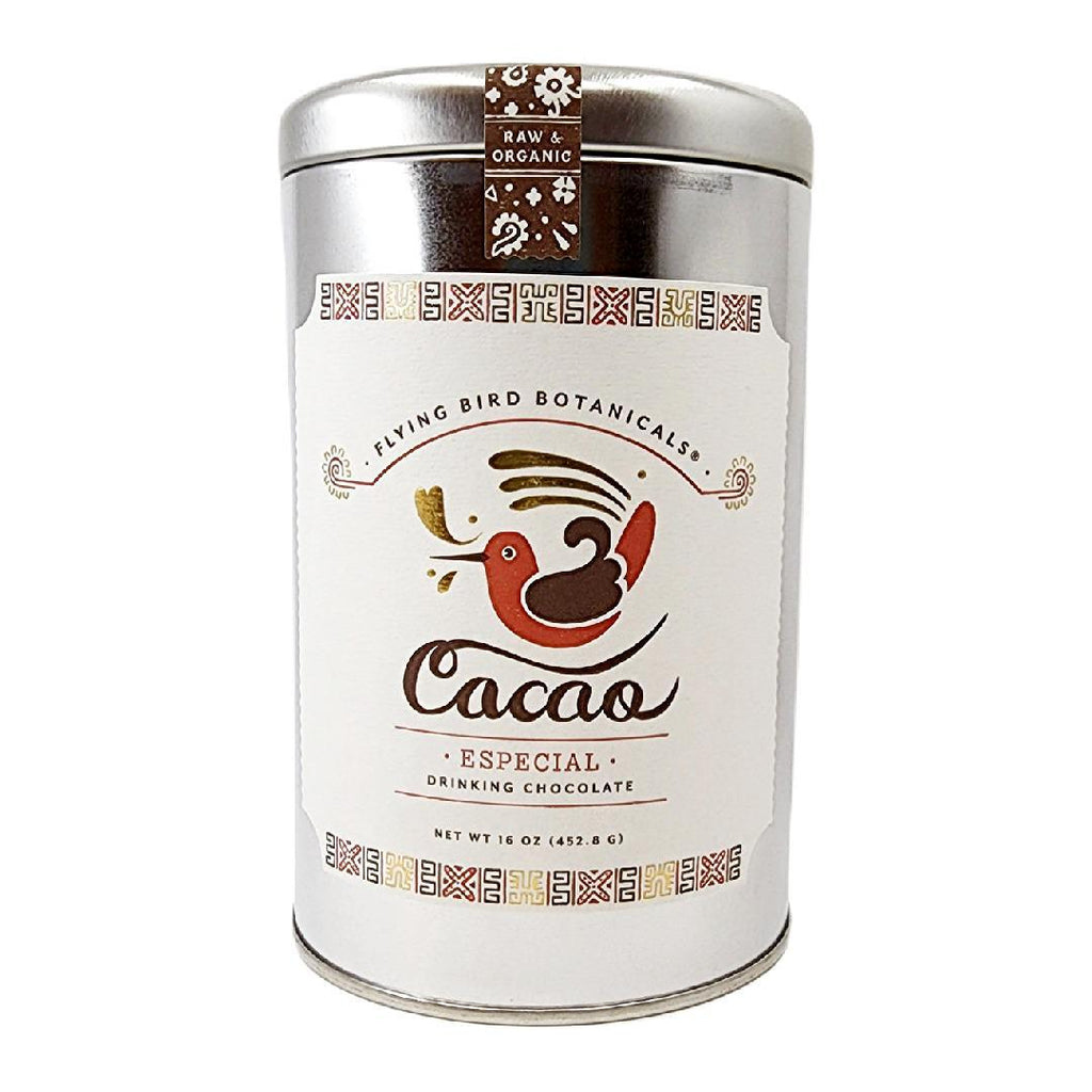 Cacao - 16oz - Especial Extra Large Tin Cocoa by Flying Bird Botanicals