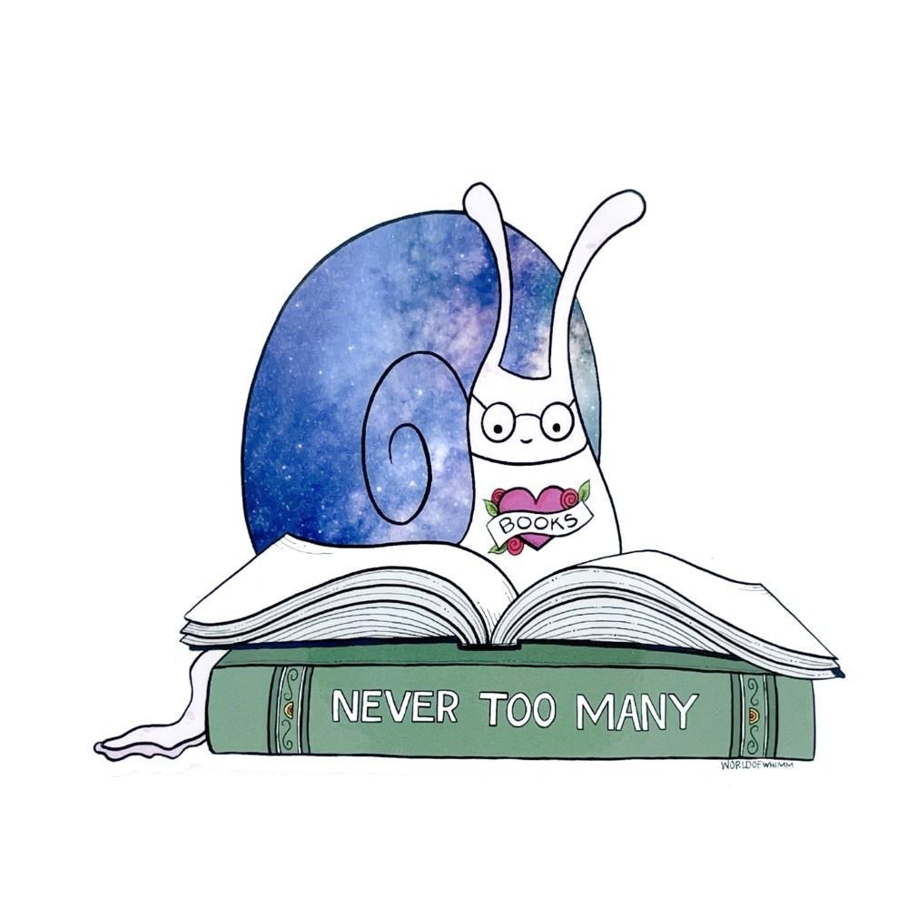 Sticker - Never Too Many (Snail) by World of Whimm