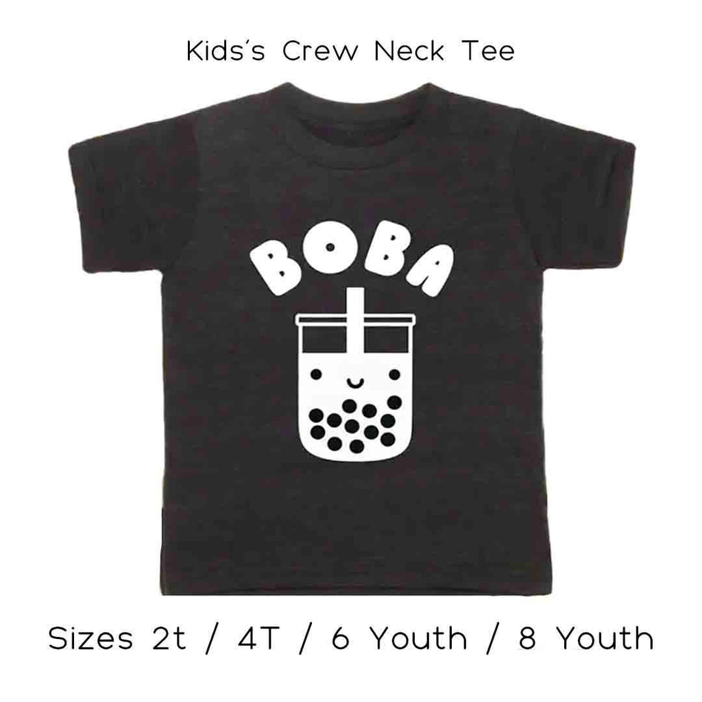 Kids Crew Neck - Boba Tea Tee (2T - 12 youth) by Mochi Kids