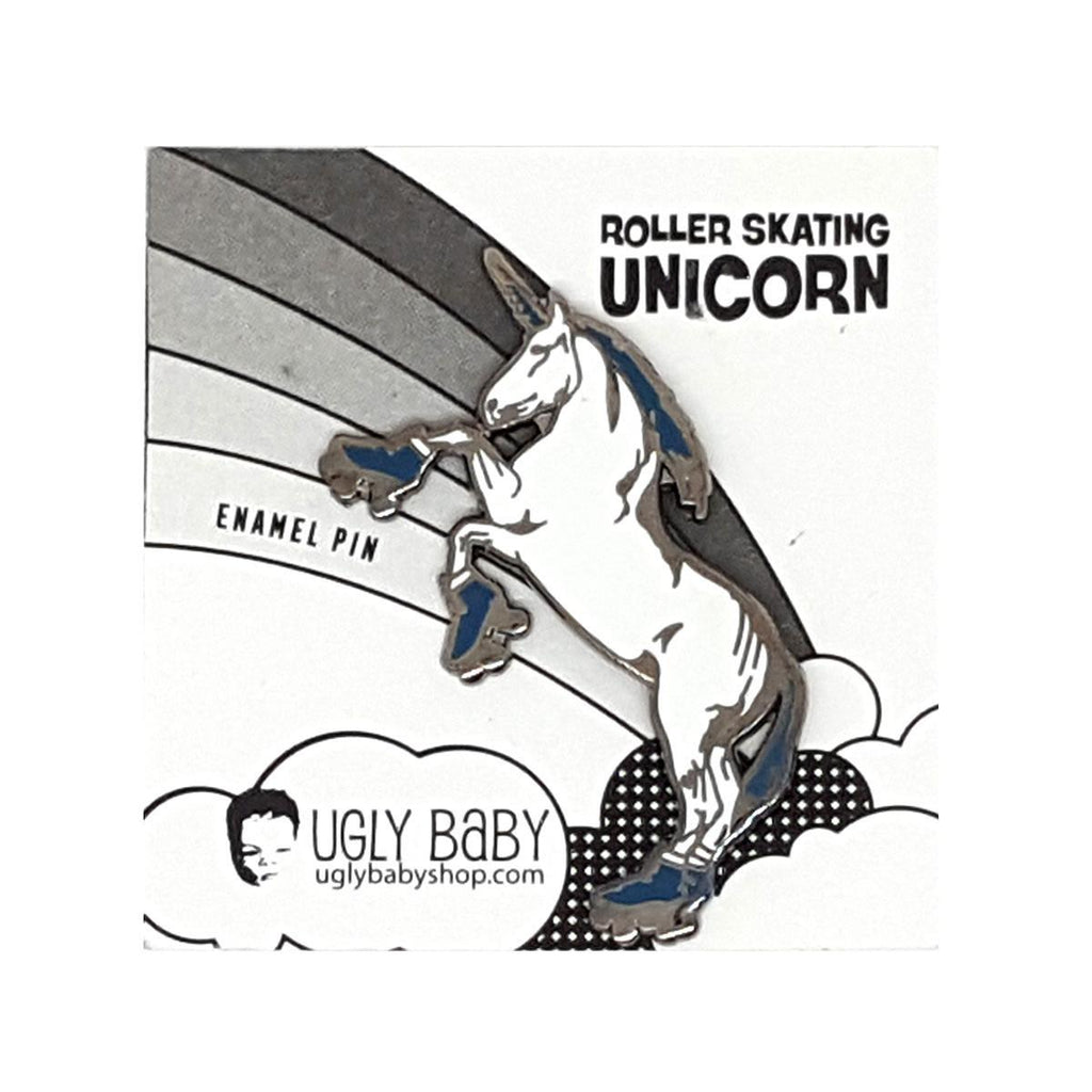 Enamel Pin - Roller Skating Unicorn (Assorted) by Ugly Baby