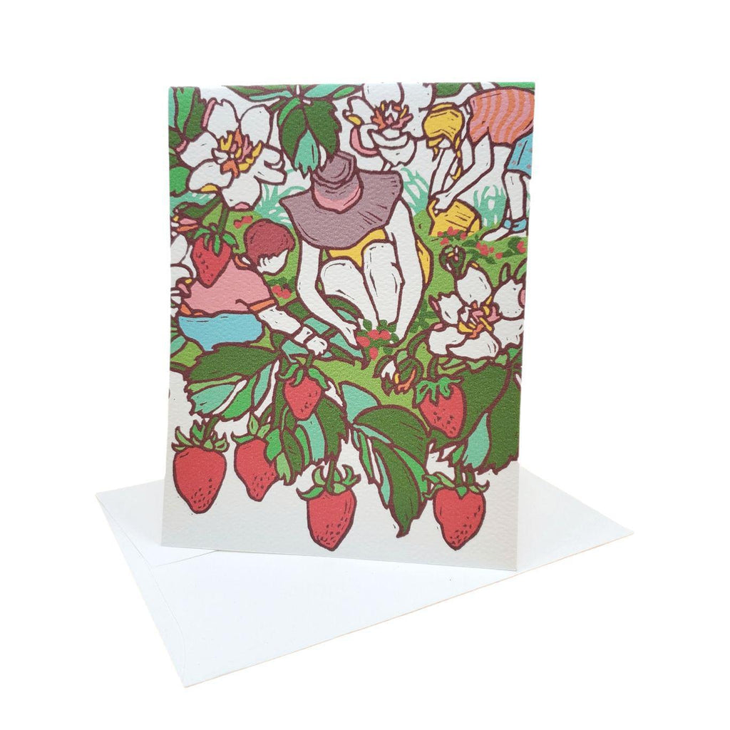 Card - All Occasion - Strawberry Fields Forever by Little Green