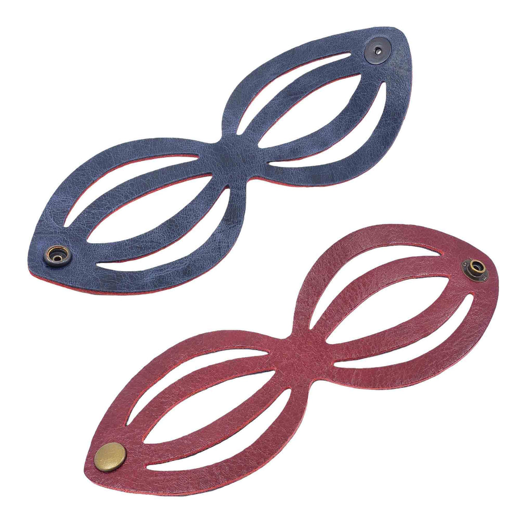 Cuff - Ribcage Cranberry Leather (Assorted Colors) by Oliotto