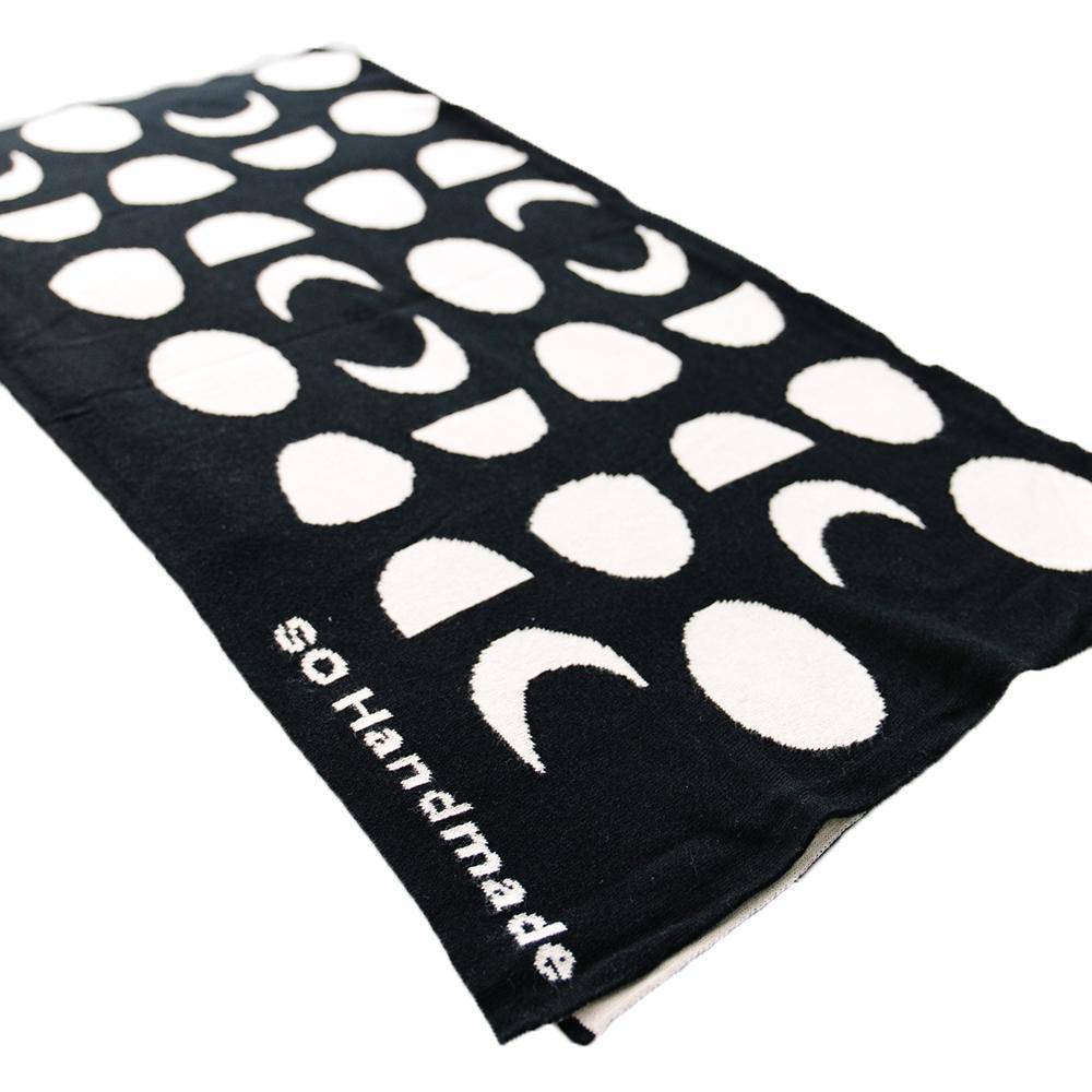 Blanket - Moon Phases 32in x 29in by So Handmade