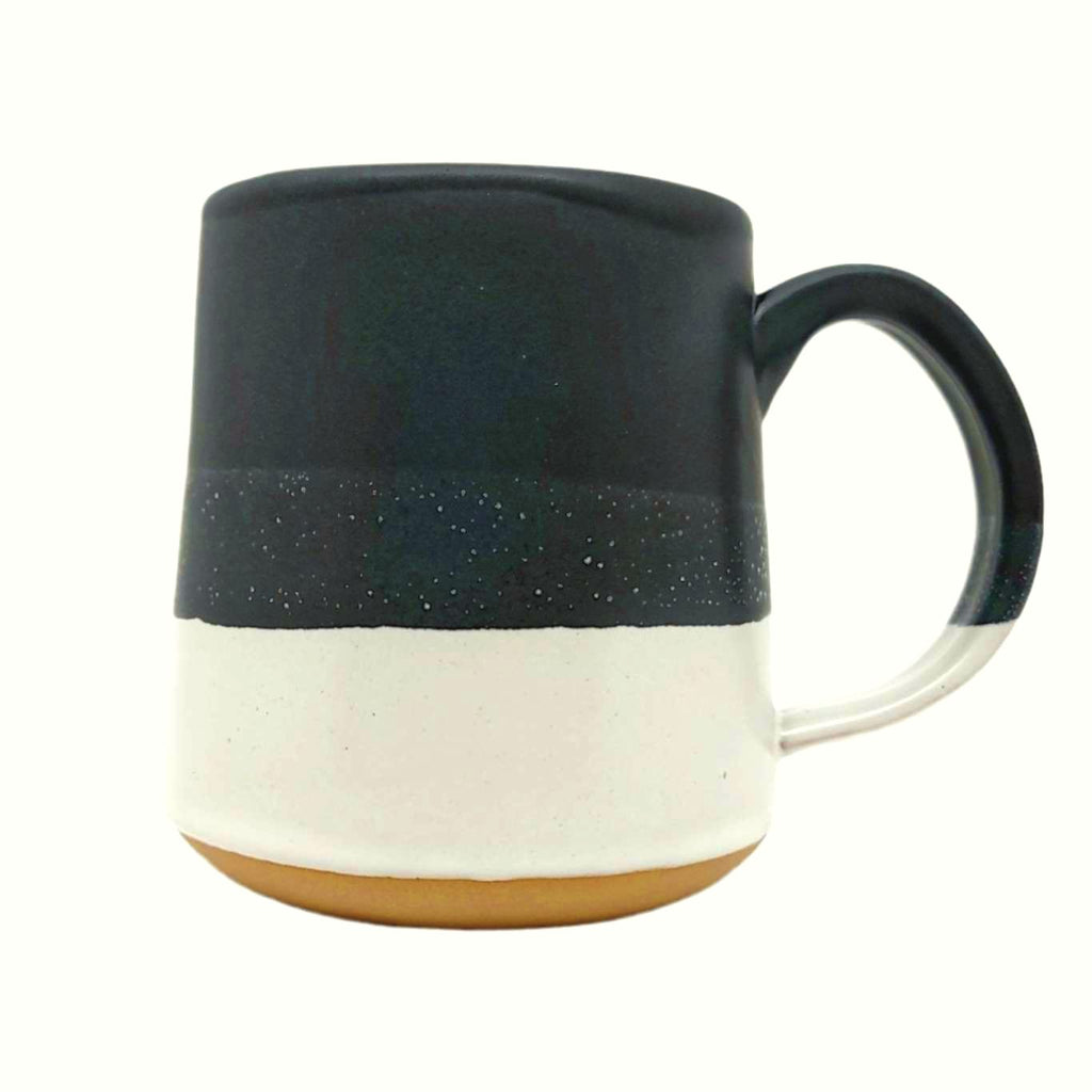 Black and Cream Ceramic Mug by Roam Ceramics at The Handmade Showroom