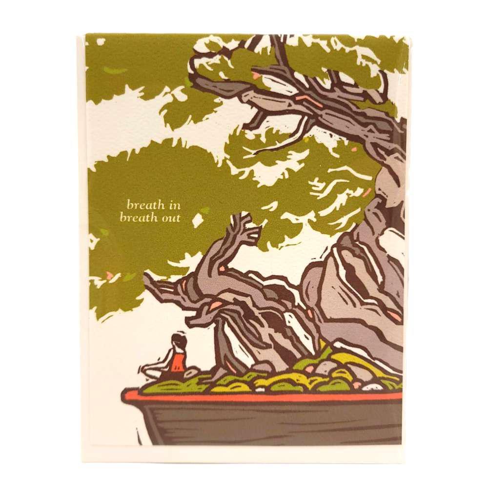 Card - General - Breath In Bonsai Meditation by Little Green