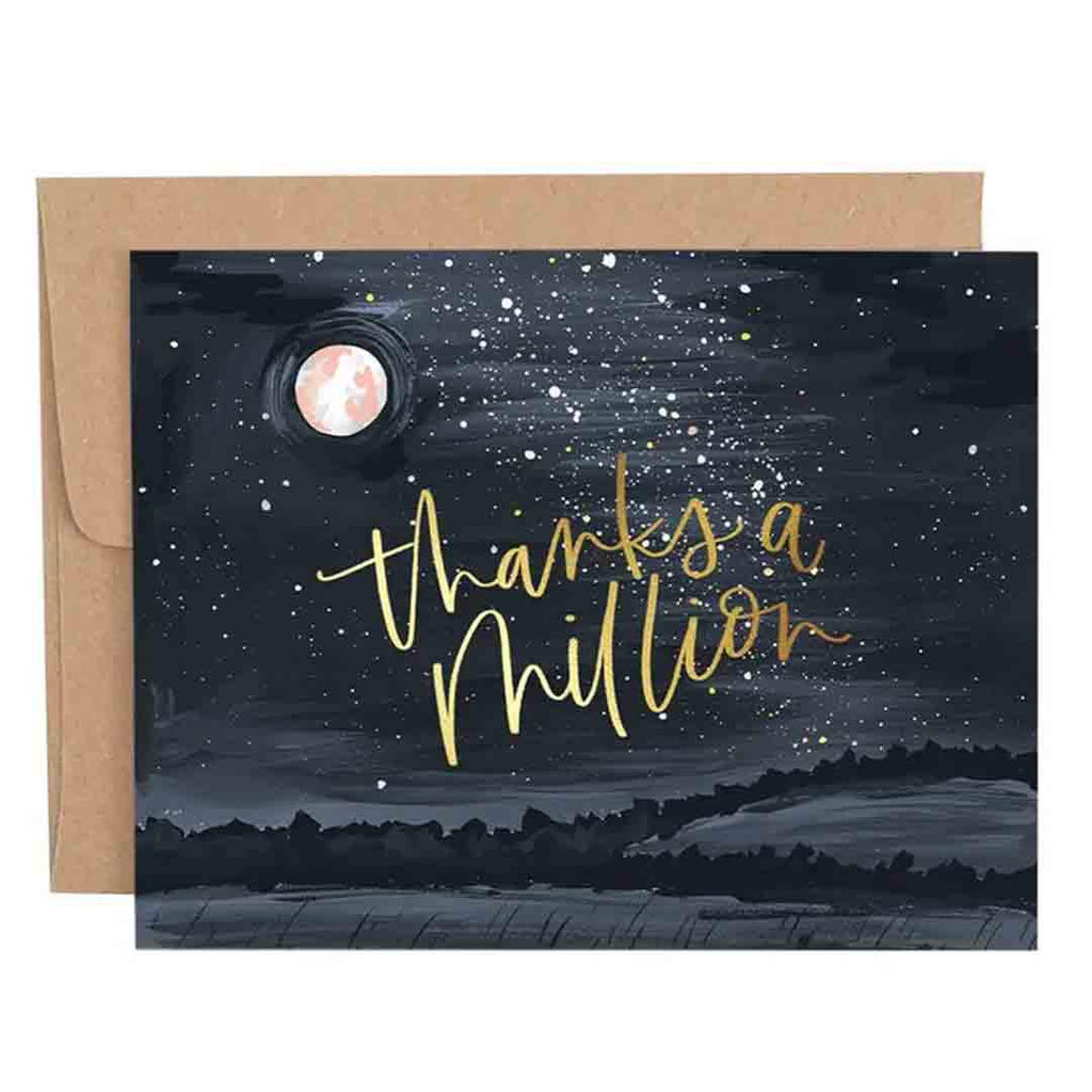 Card - Thank You - Starry Night Thanks a Million by 1Canoe2