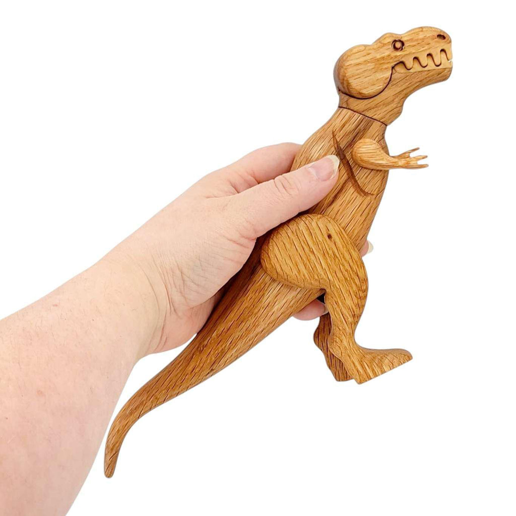 Wood Toy - Tyrannosaurus Dinosaur with Magnetic Joints by The Serious Toy Company