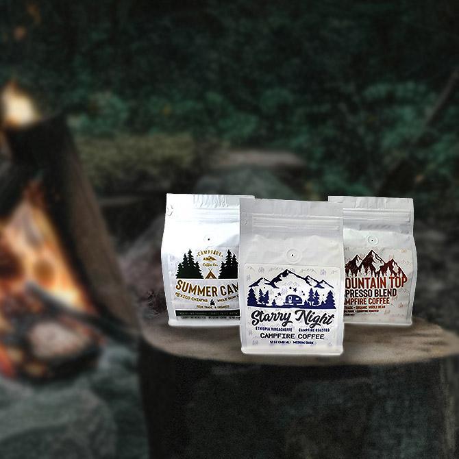 Gift Bundle - Campfire Coffee Trio Set of 3 Whole Bean Coffee