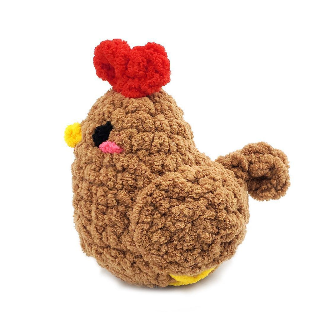 Plush Toy - Lil’ Hen (Brown) by Crittercrafts