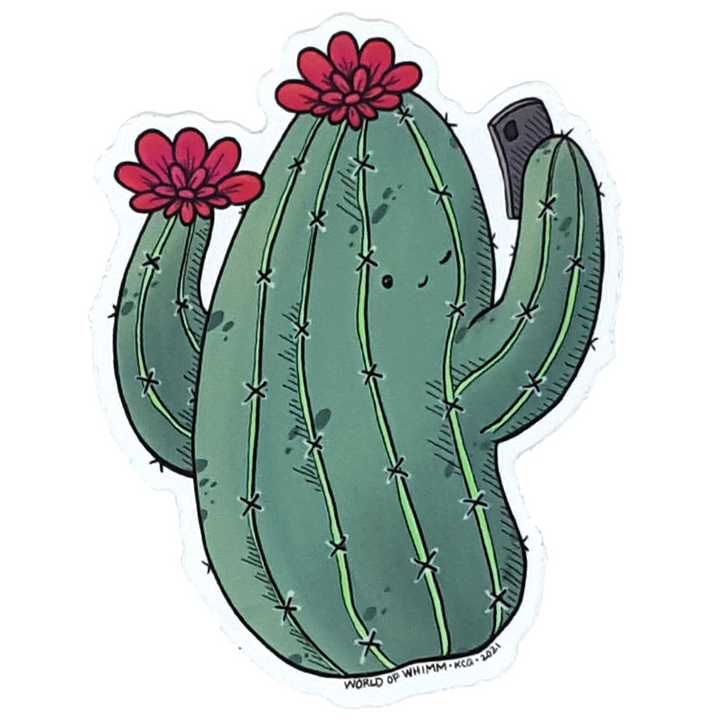 Sticker - Selfie Cactus by World of Whimm