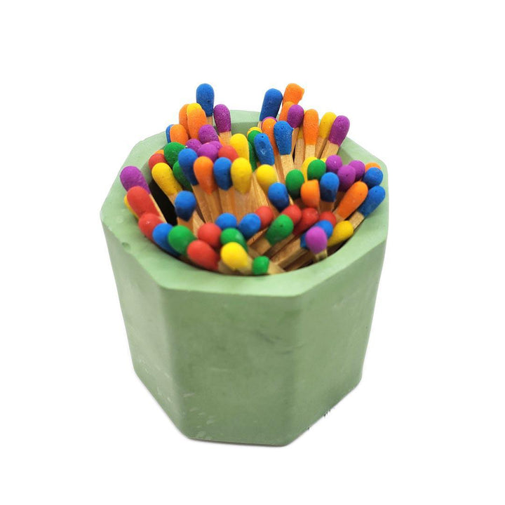 Match Holder - Matcha Green Concrete (Rainbow Matches) by Tenn Prairie