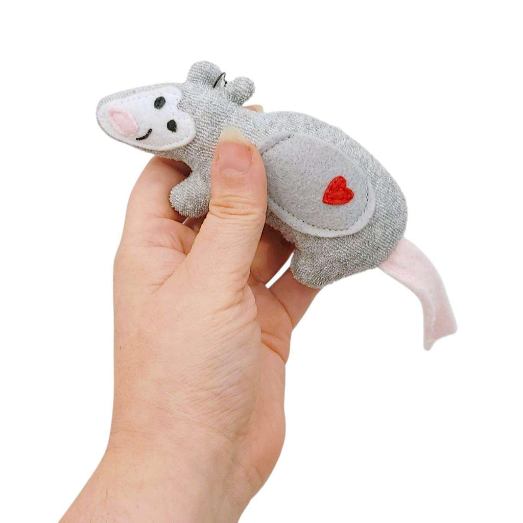 Ornament - Mini Plush (Opossum) by The Happy Groundhog Studio