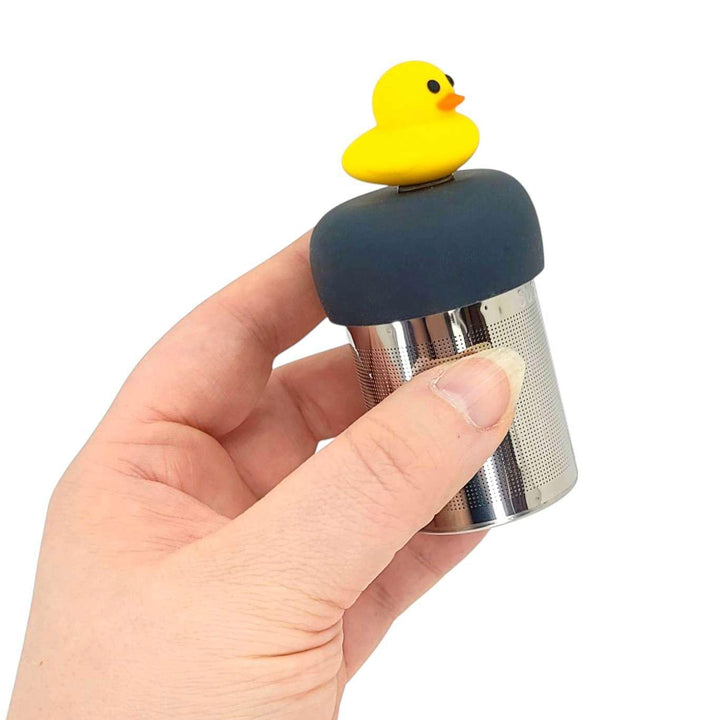 Tea Infuser - Yellow Rubber Duckie (Gray Base) by Float2Infuse