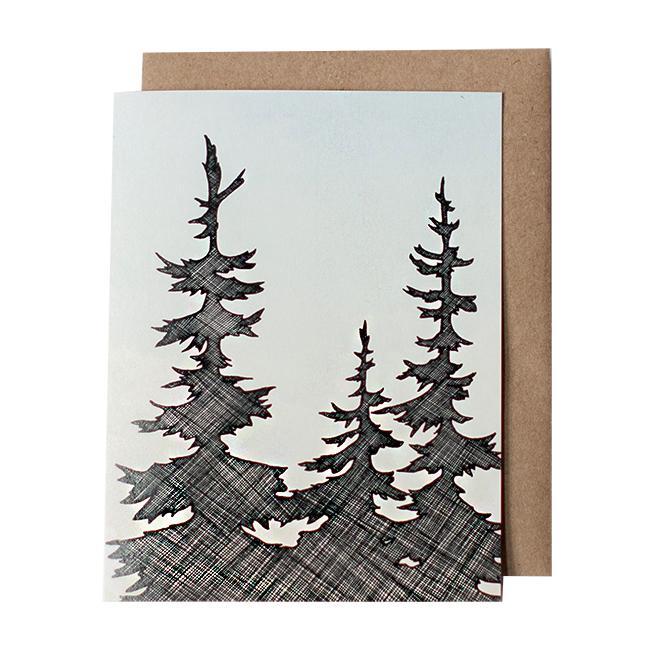 Card - All Occasion - NW Trees by Red Umbrella Designs