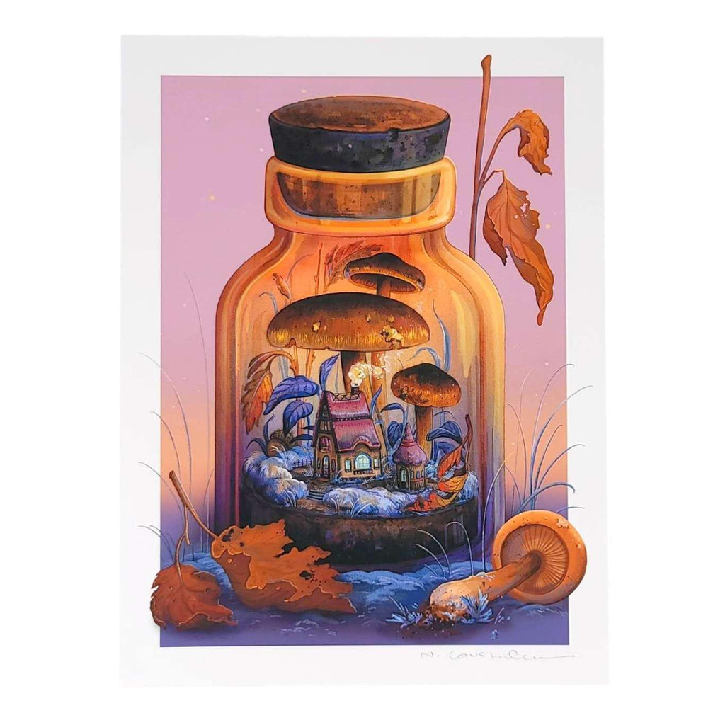 Art Print - 6x8in - Autumn Terrarium by Nimasprout