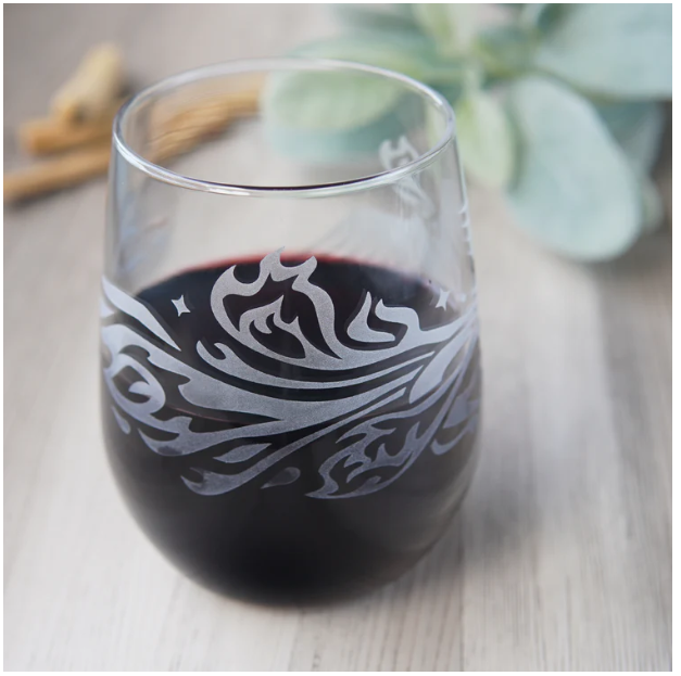 Stemless Wine Glass - Phoenix by Bread and Badger