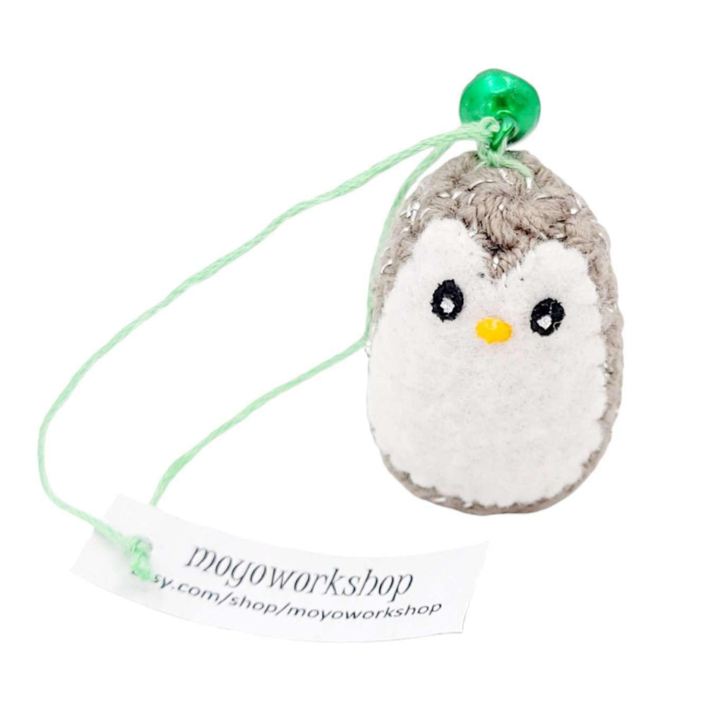 Ornament - Penguin with Bell (Gray) by Moyo Workshop