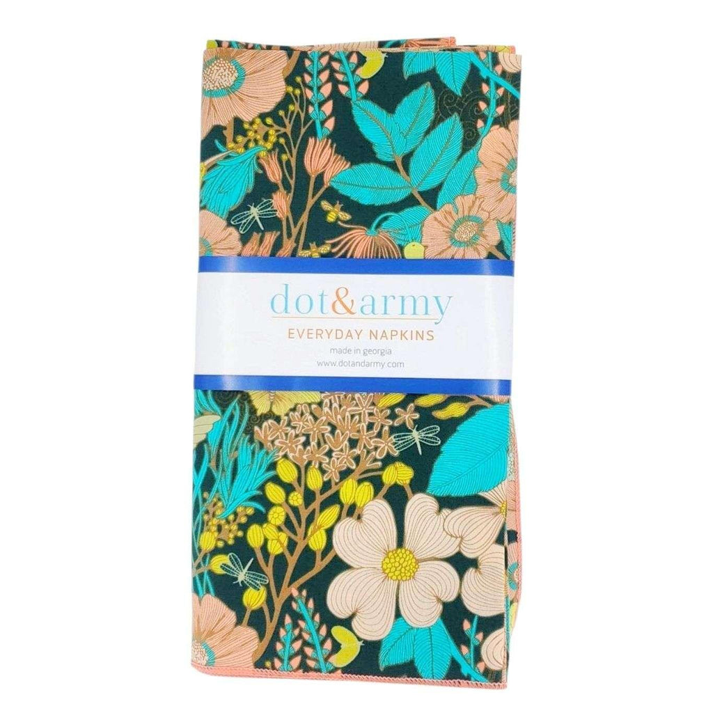 Cloth Napkins - Hummingbirds at Twilight (Set of 4) by Dot and Army