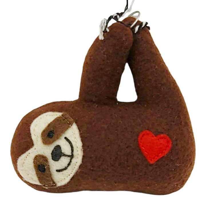 Ornament - Mini Plush (Sloth) by The Happy Groundhog Studio