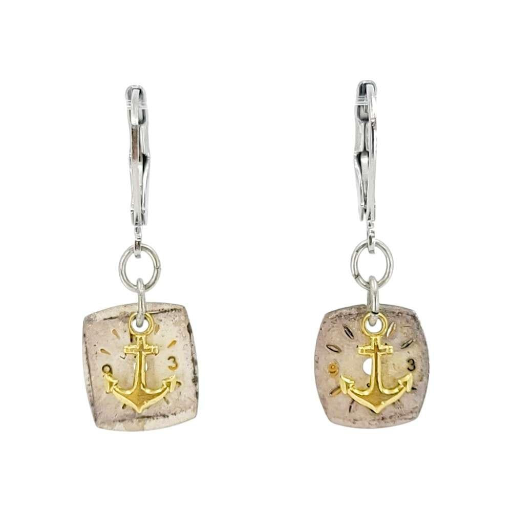 Earrings - Nautical Time (Anchor) by Christine Stoll