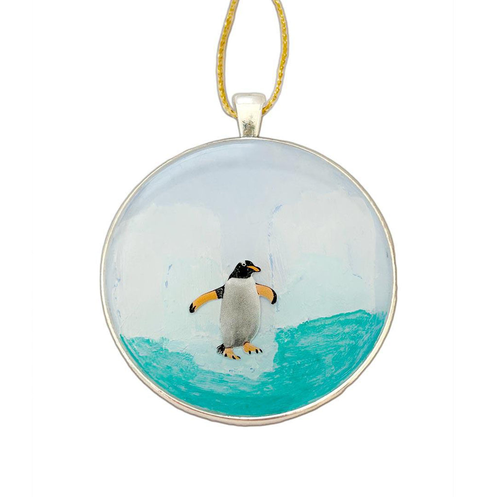 Ornament - Penguin and Icebergs Ornament by XV Studios